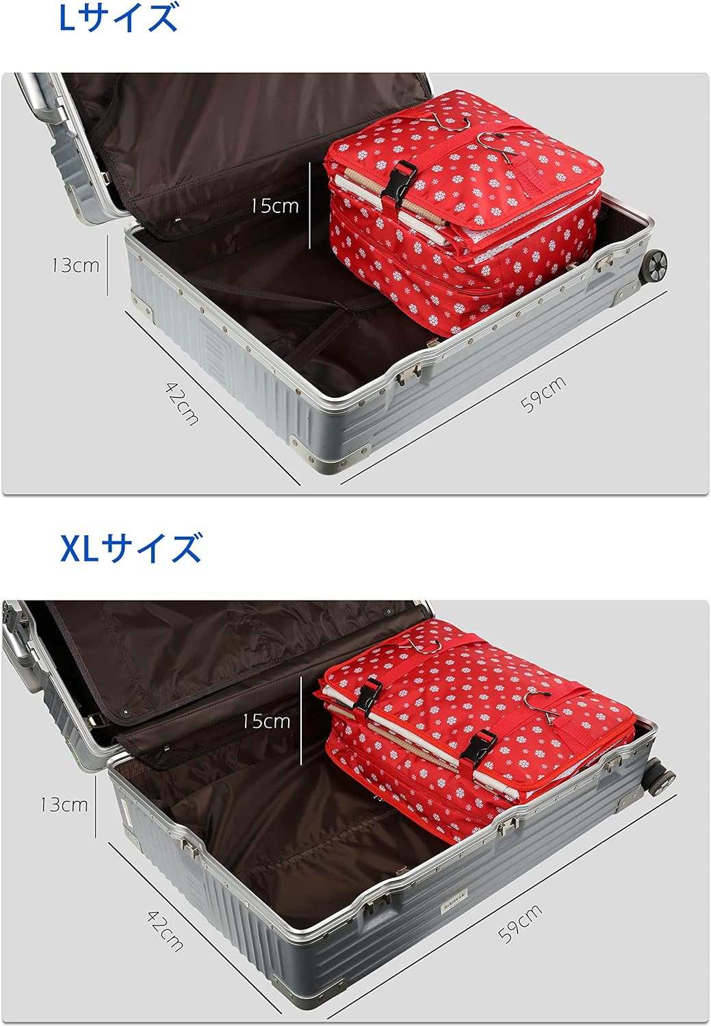 Hanging Packing Cubes Portable Travel Closet Collapsible Compression Clothes Organizer with Built in Shelves for Carry-on Luggage Suitcase Wardrobe X-Large_17.1 * 11.8 * 24.4 IN, Black