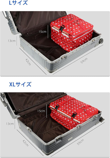 Hanging Packing Cubes Portable Travel Closet Collapsible Compression Clothes Organizer with Built in Shelves for Carry-on Luggage Suitcase Wardrobe X-Large_17.1 * 11.8 * 24.4 IN, Black