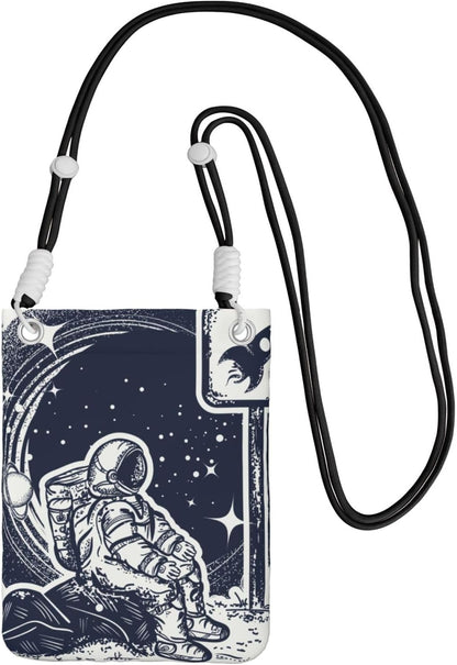 Space Tourism for Crossbody Phone Bag, Small & Lightweight Crossbody Purse for Women with Adjustable Strap, Water-Resistant Daily Commuter Bag for Phone, Wallet, Keys