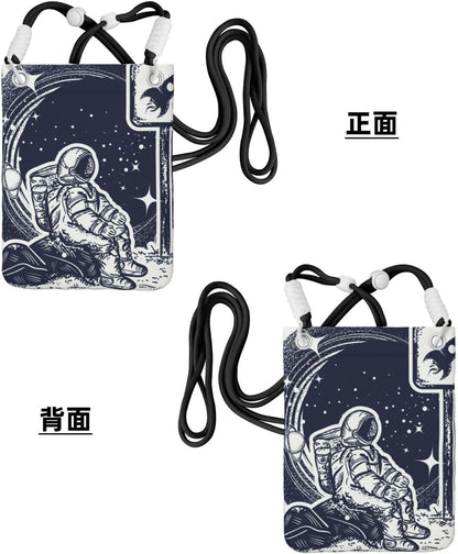Space Tourism for Crossbody Phone Bag, Small & Lightweight Crossbody Purse for Women with Adjustable Strap, Water-Resistant Daily Commuter Bag for Phone, Wallet, Keys