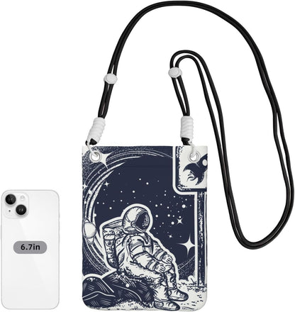 Space Tourism for Crossbody Phone Bag, Small & Lightweight Crossbody Purse for Women with Adjustable Strap, Water-Resistant Daily Commuter Bag for Phone, Wallet, Keys