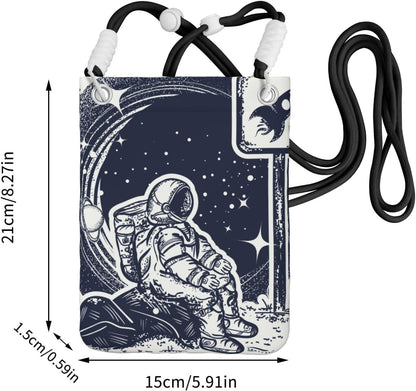 Space Tourism for Crossbody Phone Bag, Small & Lightweight Crossbody Purse for Women with Adjustable Strap, Water-Resistant Daily Commuter Bag for Phone, Wallet, Keys