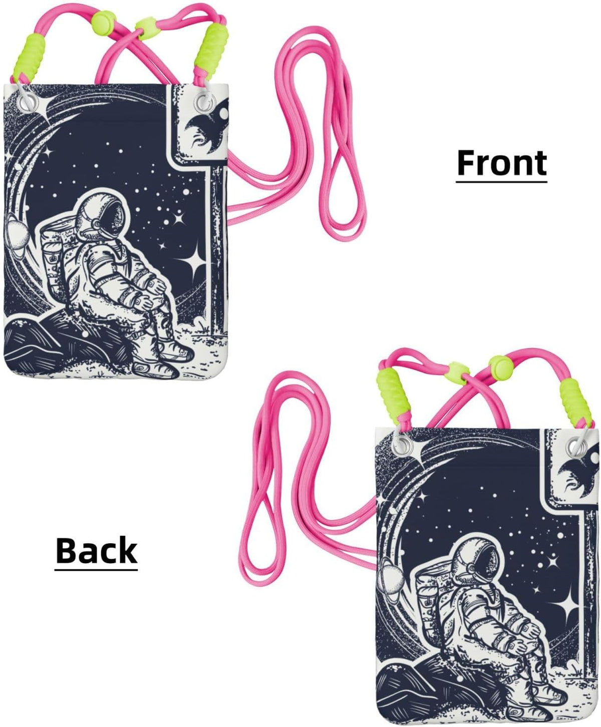 Space Tourism for Crossbody Phone Bag, Small & Lightweight Crossbody Purse for Women with Adjustable Strap, Water-Resistant Daily Commuter Bag for Phone, Wallet, Keys
