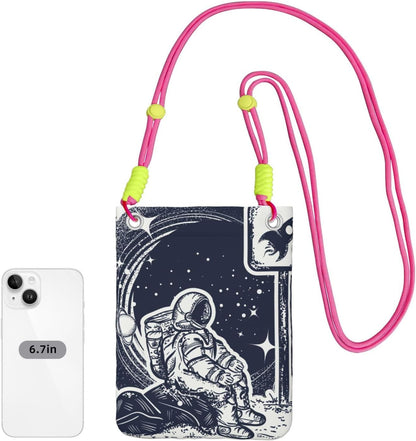 Space Tourism for Crossbody Phone Bag, Small & Lightweight Crossbody Purse for Women with Adjustable Strap, Water-Resistant Daily Commuter Bag for Phone, Wallet, Keys