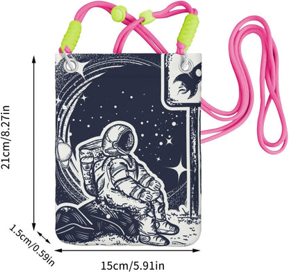 Space Tourism for Crossbody Phone Bag, Small & Lightweight Crossbody Purse for Women with Adjustable Strap, Water-Resistant Daily Commuter Bag for Phone, Wallet, Keys