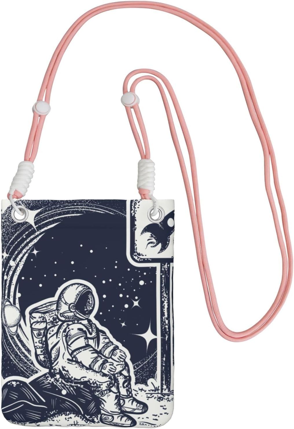 Space Tourism for Crossbody Phone Bag, Small & Lightweight Crossbody Purse for Women with Adjustable Strap, Water-Resistant Daily Commuter Bag for Phone, Wallet, Keys