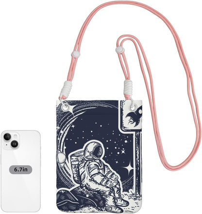 Space Tourism for Crossbody Phone Bag, Small & Lightweight Crossbody Purse for Women with Adjustable Strap, Water-Resistant Daily Commuter Bag for Phone, Wallet, Keys