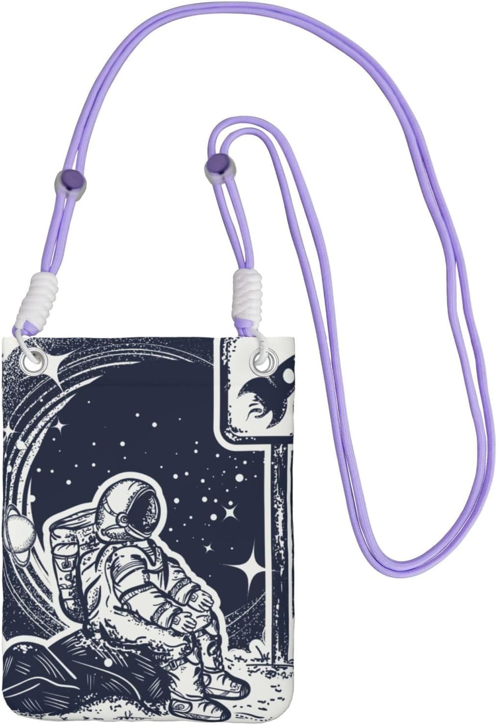 Space Tourism for Crossbody Phone Bag, Small & Lightweight Crossbody Purse for Women with Adjustable Strap, Water-Resistant Daily Commuter Bag for Phone, Wallet, Keys