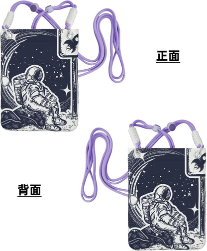 Space Tourism for Crossbody Phone Bag, Small & Lightweight Crossbody Purse for Women with Adjustable Strap, Water-Resistant Daily Commuter Bag for Phone, Wallet, Keys