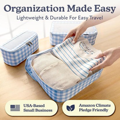 Space-Saving Compression Packing Cubes for Women, Men, Compressible Carry On Suit Case Organizer Luggage Packing Cubes for Travel Compression Organizer Bags for Luggage, Suitcase Cube