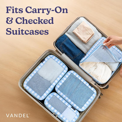 Space-Saving Compression Packing Cubes for Women, Men, Compressible Carry On Suit Case Organizer Luggage Packing Cubes for Travel Compression Organizer Bags for Luggage, Suitcase Cube