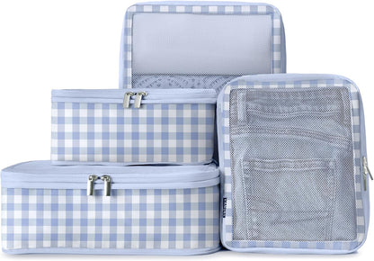 Space-Saving Compression Packing Cubes for Women, Men, Compressible Carry On Suit Case Organizer Luggage Packing Cubes for Travel Compression Organizer Bags for Luggage, Suitcase Cube