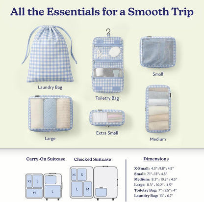 Space-Saving Compression Packing Cubes for Women, Men, Compressible Carry On Suit Case Organizer Luggage Packing Cubes for Travel Compression Organizer Bags for Luggage, Suitcase Cube