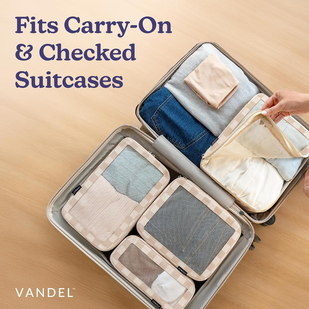 Space-Saving Compression Packing Cubes for Women, Men, Compressible Carry On Suit Case Organizer Luggage Packing Cubes for Travel Compression Organizer Bags for Luggage, Suitcase Cube
