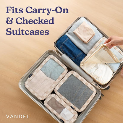Space-Saving Compression Packing Cubes for Women, Men, Compressible Carry On Suit Case Organizer Luggage Packing Cubes for Travel Compression Organizer Bags for Luggage, Suitcase Cube