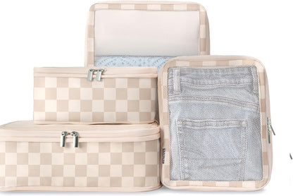 Space-Saving Compression Packing Cubes for Women, Men, Compressible Carry On Suit Case Organizer Luggage Packing Cubes for Travel Compression Organizer Bags for Luggage, Suitcase Cube