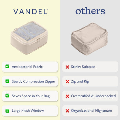 Space-Saving Compression Packing Cubes for Women, Men, Compressible Carry On Suit Case Organizer Luggage Packing Cubes for Travel Compression Organizer Bags for Luggage, Suitcase Cube