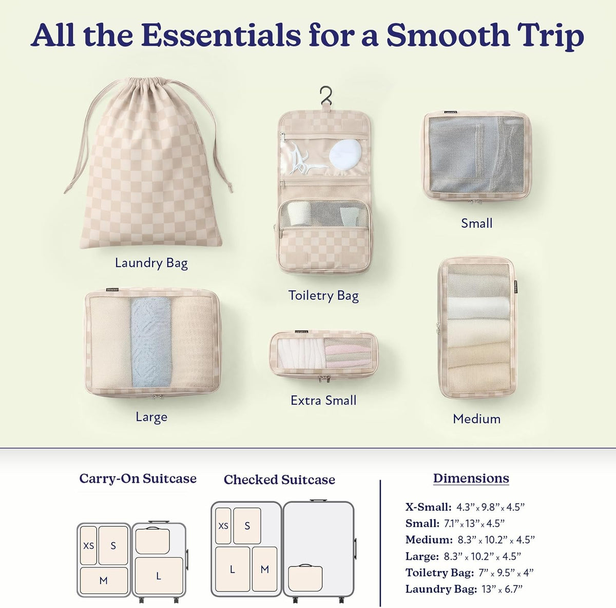 Space-Saving Compression Packing Cubes for Women, Men, Compressible Carry On Suit Case Organizer Luggage Packing Cubes for Travel Compression Organizer Bags for Luggage, Suitcase Cube