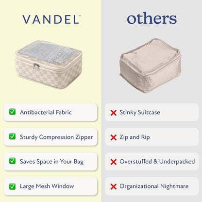 Space-Saving Compression Packing Cubes for Women, Men, Compressible Carry On Suit Case Organizer Luggage Packing Cubes for Travel Compression Organizer Bags for Luggage, Suitcase Cube