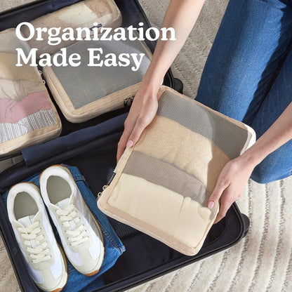 Space-Saving Compression Packing Cubes for Women, Men, Compressible Carry On Suit Case Organizer Luggage Packing Cubes for Travel Compression Organizer Bags for Luggage, Suitcase Cube