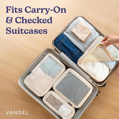 Space-Saving Compression Packing Cubes for Women, Men, Compressible Carry On Suit Case Organizer Luggage Packing Cubes for Travel Compression Organizer Bags for Luggage, Suitcase Cube