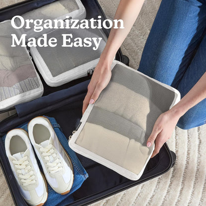 Space-Saving Compression Packing Cubes for Women, Men, Compressible Carry On Suit Case Organizer Luggage Packing Cubes for Travel Compression Organizer Bags for Luggage, Suitcase Cube