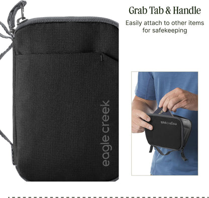 Stash RFID Passport Wallet – Slim Travel Organizer with RFID Blocking – Secure Storage for Passport, Cards & Cash – Lightweight & Water-Resistant – Unisex – Storm Grey