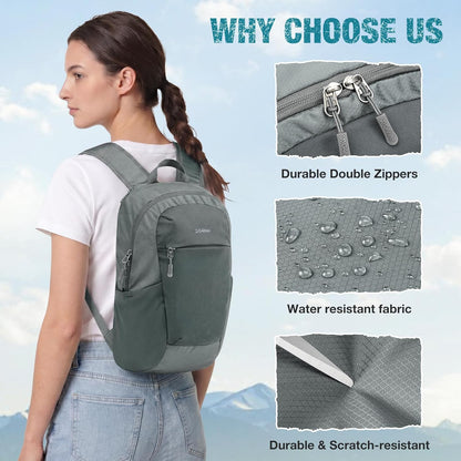 18L Lightweight Packable Hiking Backpack for Men Women | Small Foldable Daypack for Travel Camping Trip