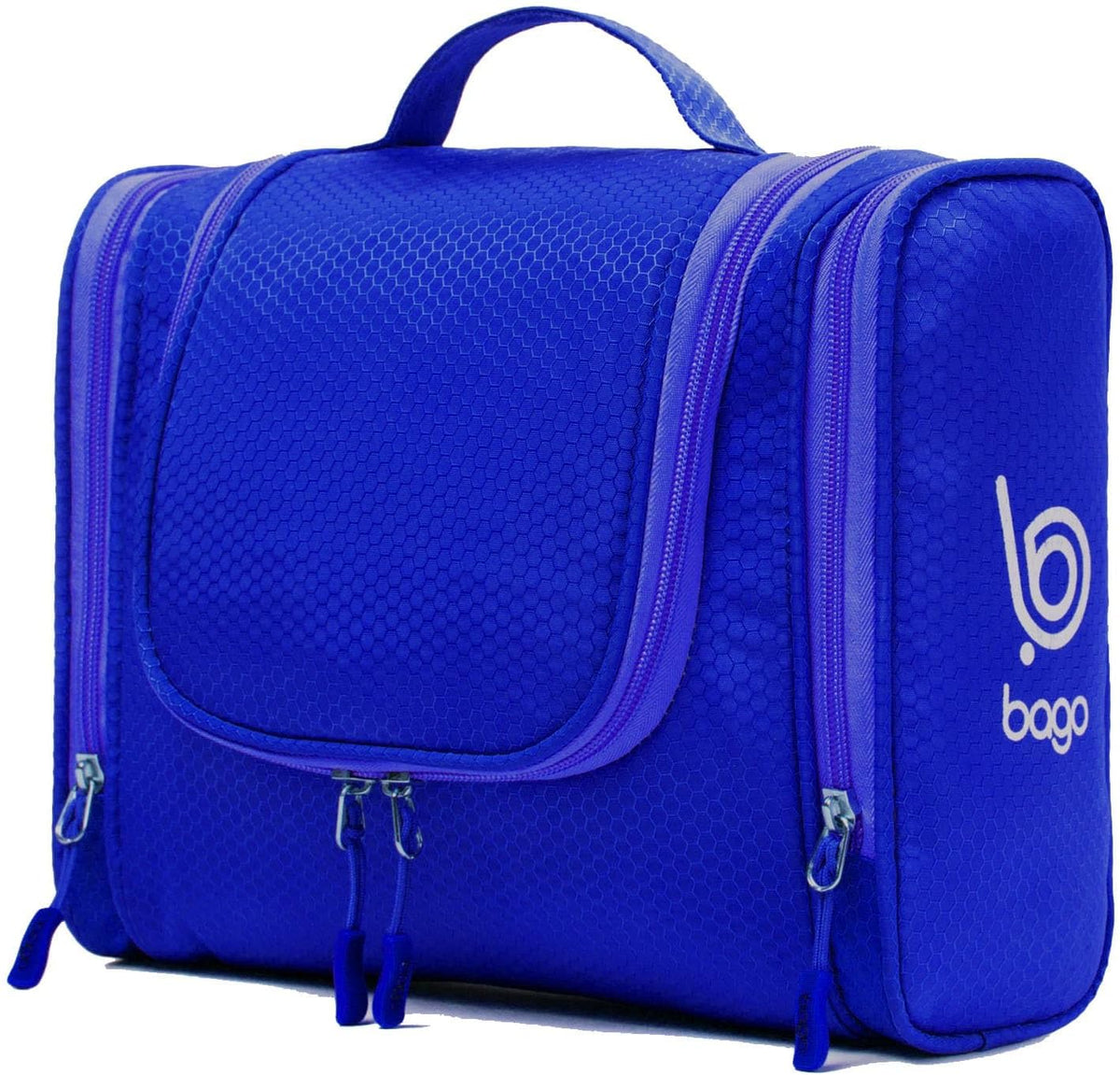 Bago Travel Toiletry Bag for Women and Men - Large Waterproof Hanging Large Toiletry Bag for Bathroom and Travel Bag for Toiletries Organizer -Makeup Bag (Blue)