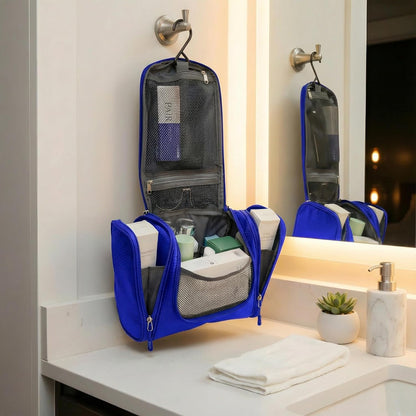 Bago Travel Toiletry Bag for Women and Men - Large Waterproof Hanging Large Toiletry Bag for Bathroom and Travel Bag for Toiletries Organizer -Makeup Bag (Blue)