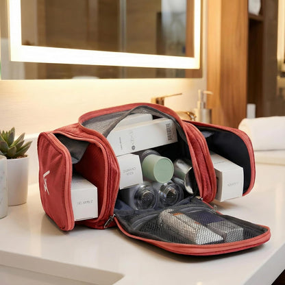 Bago Travel Toiletry Bag for Women and Men - Large Waterproof Hanging Large Toiletry Bag for Bathroom and Travel Bag for Toiletries Organizer -Makeup Bag (Blue)