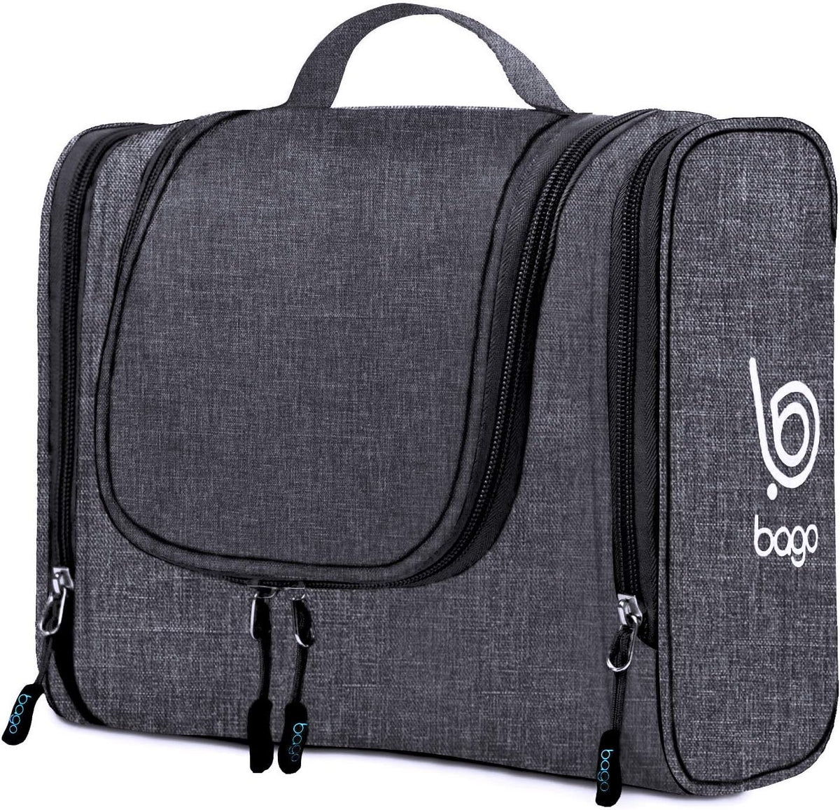 Bago Travel Toiletry Bag for Women and Men - Large Waterproof Hanging Large Toiletry Bag for Bathroom and Travel Bag for Toiletries Organizer -Makeup Bag (Blue)