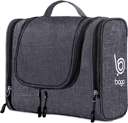 Bago Travel Toiletry Bag for Women and Men - Large Waterproof Hanging Large Toiletry Bag for Bathroom and Travel Bag for Toiletries Organizer -Makeup Bag (Blue)