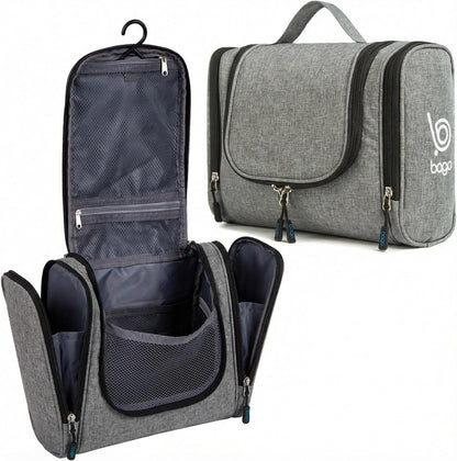 Bago Travel Toiletry Bag for Women and Men - Large Waterproof Hanging Large Toiletry Bag for Bathroom and Travel Bag for Toiletries Organizer -Makeup Bag (Blue)
