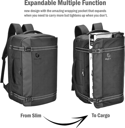 Laptop Backpack Carry-on, 40L Travel Backpacks, Lightweight Business Rucksack,TSA Friendly Airline Flight Approved Weekender Bag Daypack, Larger Durable Backpack Fits 17.3 Inch Laptop