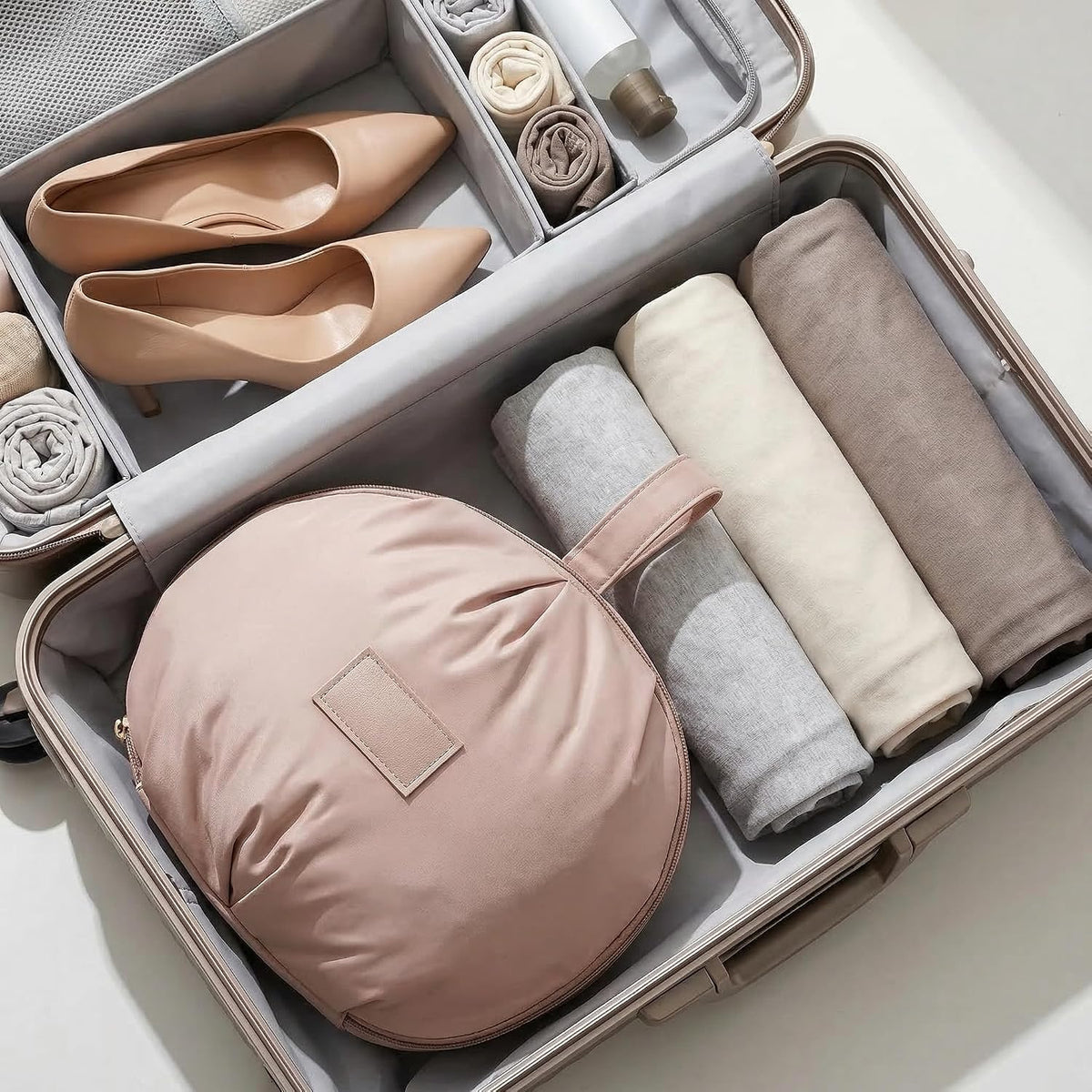 Lingerie Storage Bag Set, Multi-compartment Underwear Organizer Travel Bag, Portable Packing Cube for Bras Panties Socks, Water-Resistant Luggage Organizer for Home or Travel