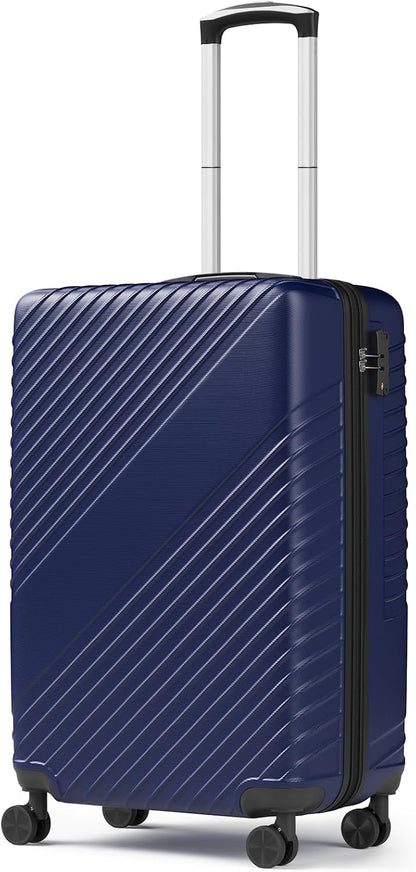 20 Inch Carry On Luggage - Expandable Hard Shell Suitcases Lightweight Travel Suitcase with TSA Security Lock Portable and Waterproof ABS Hardside Luggages with 360°Spinner Wheels, Blue