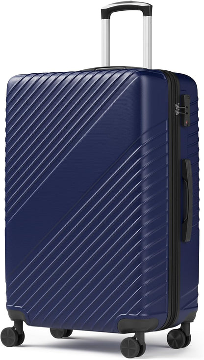 20 Inch Carry On Luggage - Expandable Hard Shell Suitcases Lightweight Travel Suitcase with TSA Security Lock Portable and Waterproof ABS Hardside Luggages with 360°Spinner Wheels, Blue