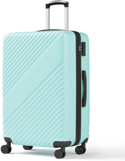 20 Inch Carry On Luggage - Expandable Hard Shell Suitcases Lightweight Travel Suitcase with TSA Security Lock Portable and Waterproof ABS Hardside Luggages with 360°Spinner Wheels, Blue
