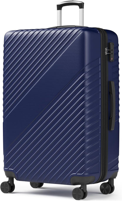 20 Inch Carry On Luggage - Expandable Hard Shell Suitcases Lightweight Travel Suitcase with TSA Security Lock Portable and Waterproof ABS Hardside Luggages with 360°Spinner Wheels, Blue
