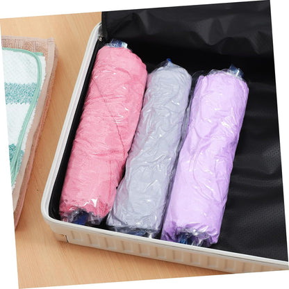 12pcs up Compression Travel Bags Vacuum Storage Organizers for Clothes Space-saving Packing for Home and Travel Hand-rolled Vacuum Bags