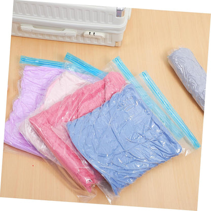 12pcs up Compression Travel Bags Vacuum Storage Organizers for Clothes Space-saving Packing for Home and Travel Hand-rolled Vacuum Bags