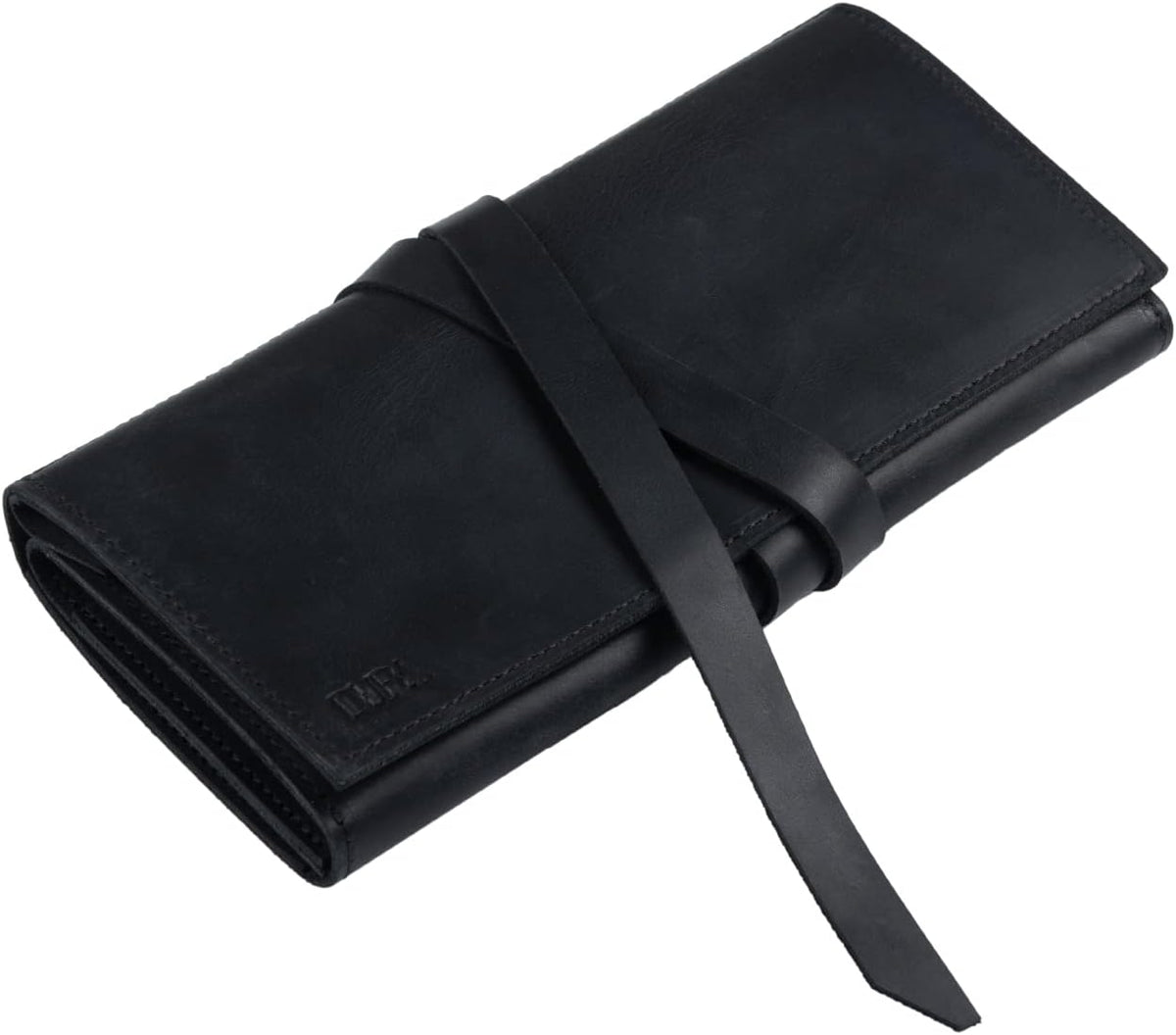 Jewelry Leather Organizer. Mothers Day Leather Organizer. Jewelry Roll. Jewelry Holder. Travel Jewelry Case. Birthday, ChristmasGift. (Black)