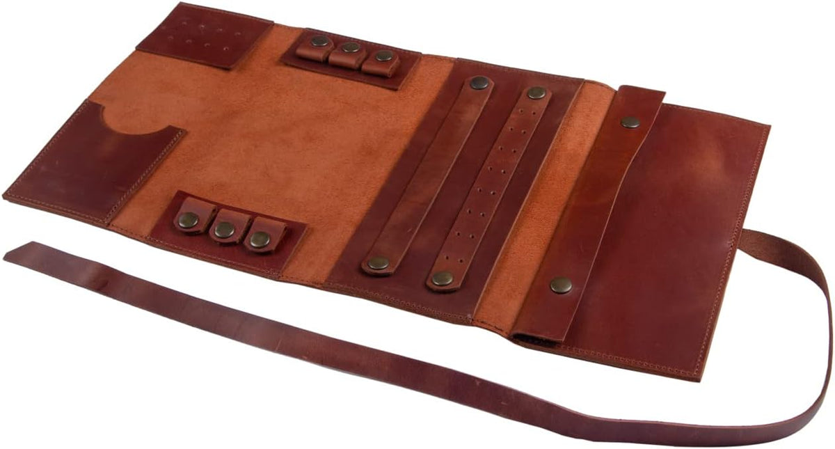 Jewelry Leather Organizer. Mothers Day Leather Organizer. Jewelry Roll. Jewelry Holder. Travel Jewelry Case. Birthday, ChristmasGift. (Black)