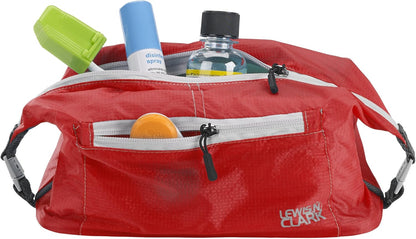 Electrolight Toiletry Kit for Travel, Gym, Bathroom, TSA Approved Waterproof Toiletry Bag with Hanging Straps and Non-Slip Bottom