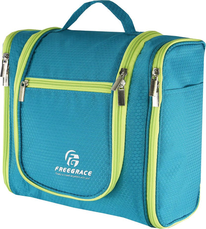 Extra Large Hanging Toiletry Bag for Men and Women - Water-Resistant Nylon Travel Bathroom Organizer for Cosmetics, Makeup, and Toiletries