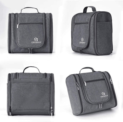 Extra Large Hanging Toiletry Bag for Men and Women - Water-Resistant Nylon Travel Bathroom Organizer for Cosmetics, Makeup, and Toiletries