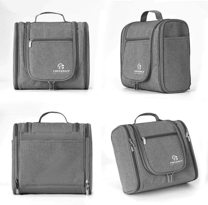 Extra Large Hanging Toiletry Bag for Men and Women - Water-Resistant Nylon Travel Bathroom Organizer for Cosmetics, Makeup, and Toiletries