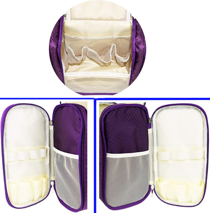 Extra Large Hanging Toiletry Bag for Men and Women - Water-Resistant Nylon Travel Bathroom Organizer for Cosmetics, Makeup, and Toiletries