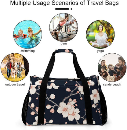 Weekender Overnight Bag Duffel for Travel Gym Sports Large Main Compartment Carry Handles